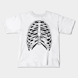 Skeleton ribs Kids T-Shirt